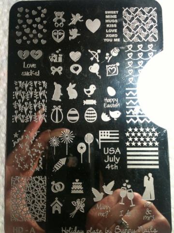 Nail Mail Stamping Plates