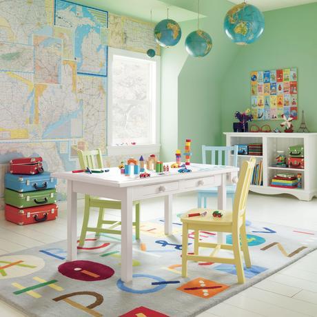 Think Global - Maps and Globes in Kids' Rooms Clippings
