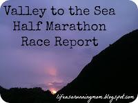 Valley to the Sea Half Marathon: Race Report