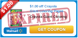 $1.00 off Crayola Giant Coloring Pages