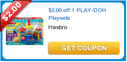 $2.00 off 1 PLAY-DOH Playsets