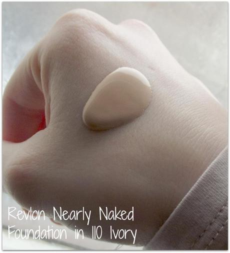 Revlon Nearly Naked Foundation in 110 Ivory, Foundation, Pale Skin, Revlon cosmetics