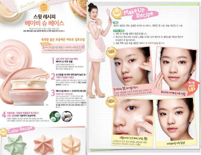 Etude House sweet recipe review, Sweet recipe baby choux Berry review, base make up, korean base make up review, beautyfoodlife.blogspot.com