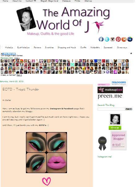 amazing world of J,  favorite blog, beautyfoodlife.blogspot.com