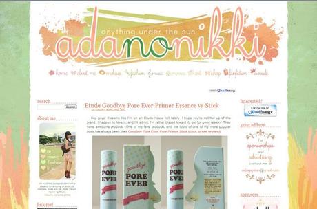 ada no niki blog, favorite blog, beautyfoodlife.blogspot.com