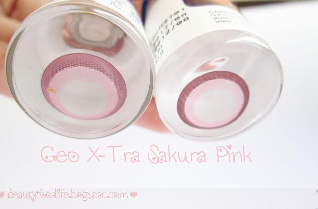Geo Xtra Sakura Pink WI-A27, Gita Geo, beautyfoodlife,blogspot.com, pink lens