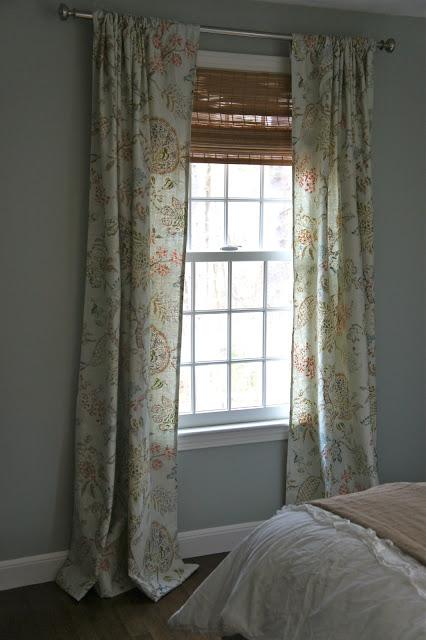 I sewed something (curtains for the guest bedroom)
