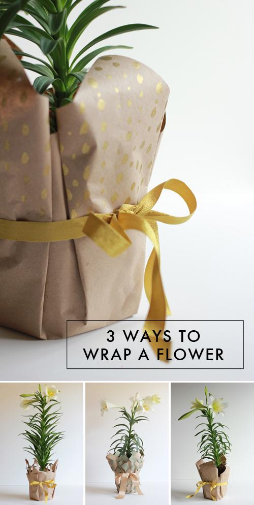 3 Ways to wrap a flower
