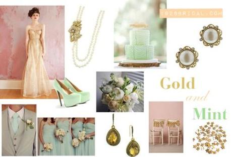 c500x340Wedding Colors of 2013: Gold and Mint