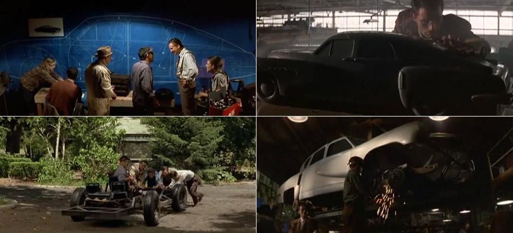 Preston Tucker, Alex Tremulis and others - Tucker car design process in movie - Blueprint, aerodynamics, prototype