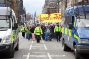 Bedroom tax protest in Edinburgh