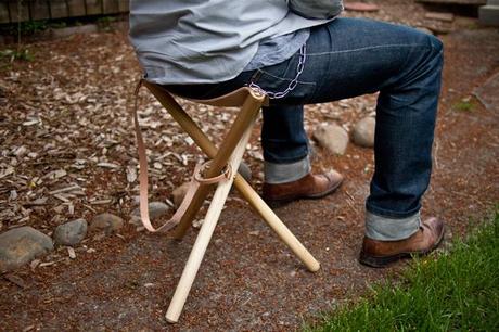 folding tripod camping stool