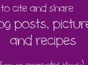 Blogging Etiquette: Sharing Photos, Recipes, Blog Posts
