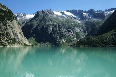 Gelmersee lake, Switzerland