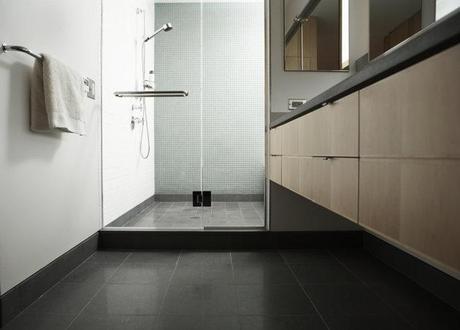 Many flooring options are available for bathrooms today, from wood and cork to stone and glass.