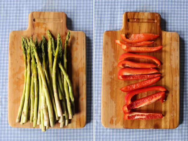 Asparagus and Red Peppers