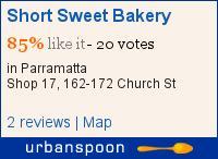 Short Sweet Bakery on Urbanspoon