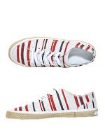 Sun On Your Face, Canvas On Your Feet:  Dolce & Gabbana Stripe Canvas Trainers