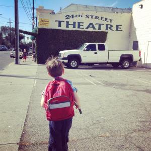 Had to stop into 24th ST Theatre to say hi between shows & see some friends. (Photo by Lindsay of Expressing Motherhood).