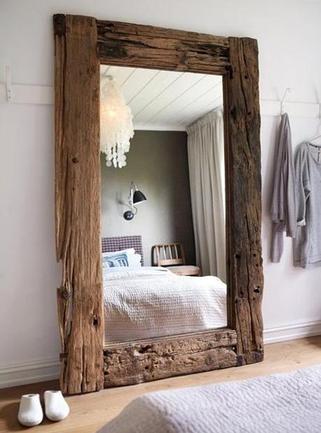 decor reclaimed wood mirrors8 Upcycling Design: Mirrors Framed with Reclaimed Wood HomeSpirations