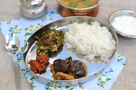 Gutti Vankaya Kura (Dry)-Stuffed Eggplants Curry