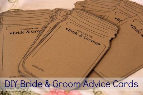 diy bride and groom advice cards 650x433 DIY Bride and Groom Advice Cards