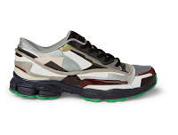 Styled, Chopped & Skewed: Raf Simons Panelled Patent Leather and Fabric Trainers
