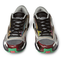 Styled, Chopped & Skewed: Raf Simons Panelled Patent Leather and Fabric Trainers