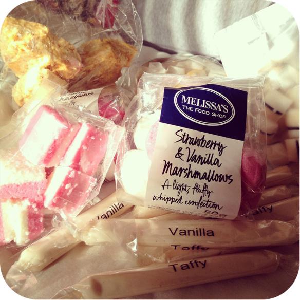 I found a sweet little sweet shop in Capricorn Park who supply Woolies and Melissa's. Delicious marshmallows, fudge, taffy, honeycomb, candy, etc. The packet of mallows was 50c! With real bits of vanilla pod. 