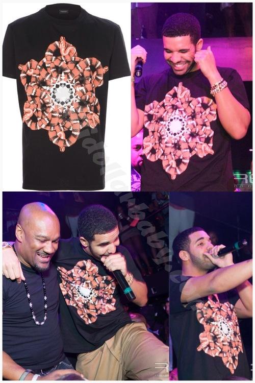 Drake hits up Club Reign in Atlanta wearing Marcelo Burlon...