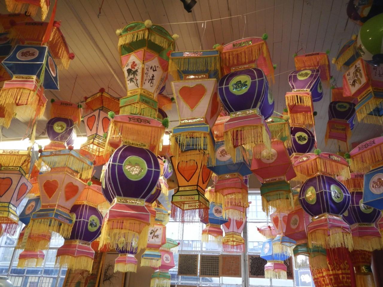 Lanterns in a Portland store