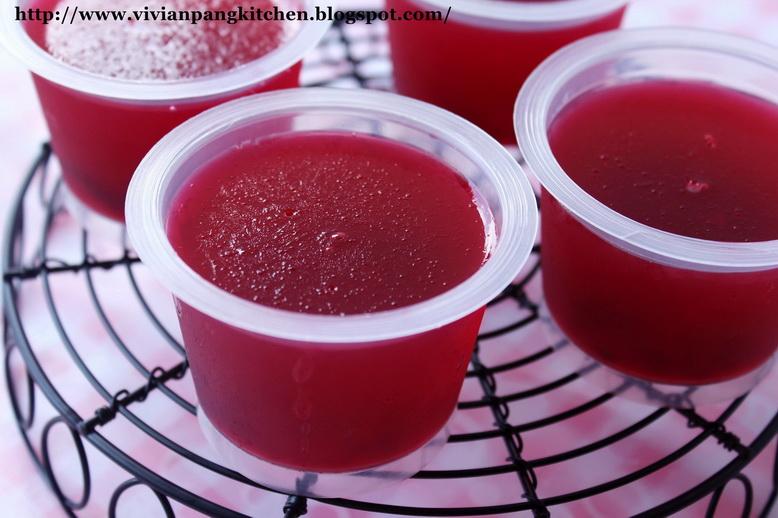 Roselle Konnyaku Jelly