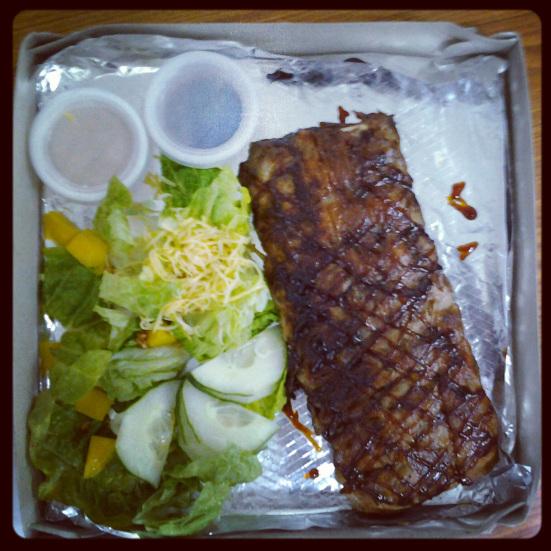 Whole Lomo Slab and KM salad for Delivery