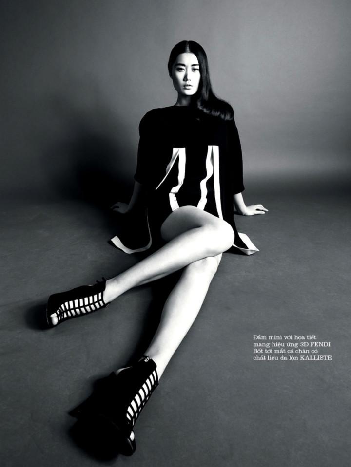 Xiao Wei by Riccardo Vimercati for Elle Vietnam April 2013 4