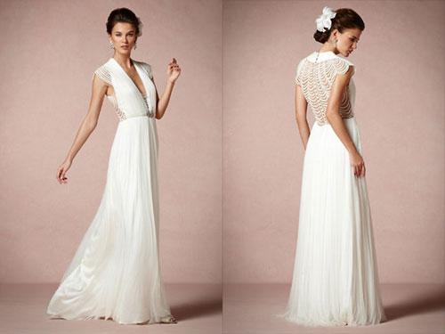 simple grecian wedding dress