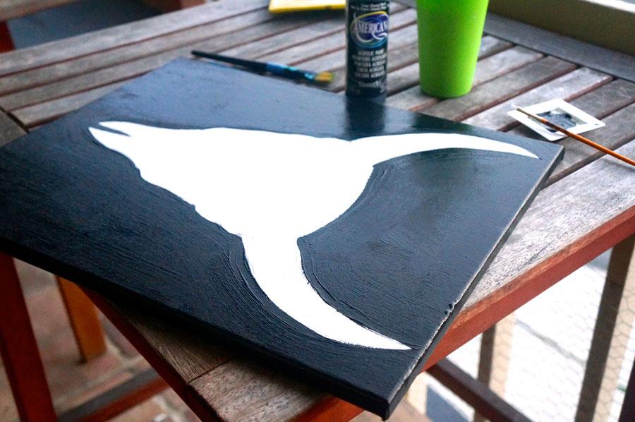 DIY Cow Skull Canvas