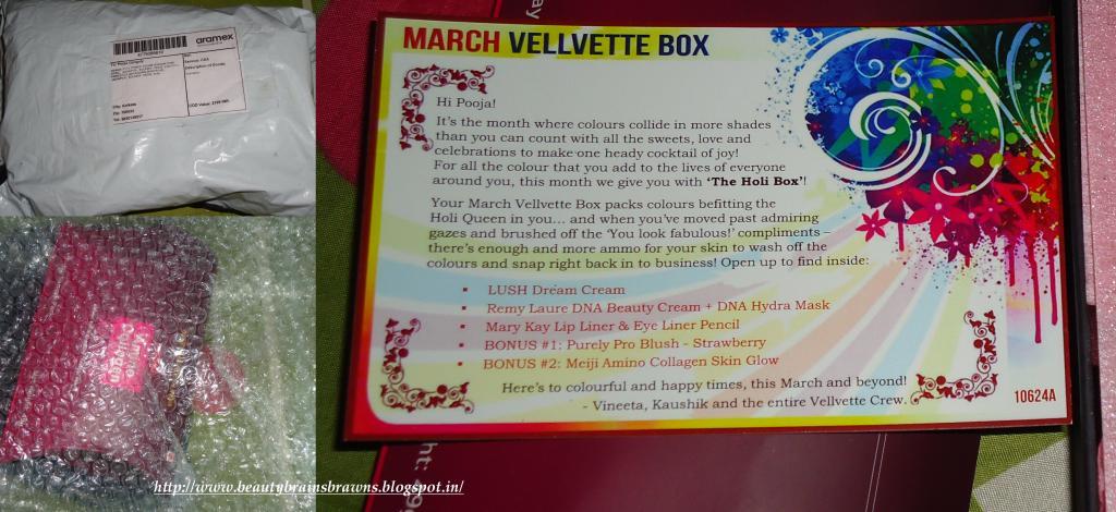 My first Vellvette Box (March) :)