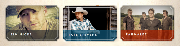 Boots & Hearts Line-Up Additions - Tim Hicks, Tate Stevens, Parmalee