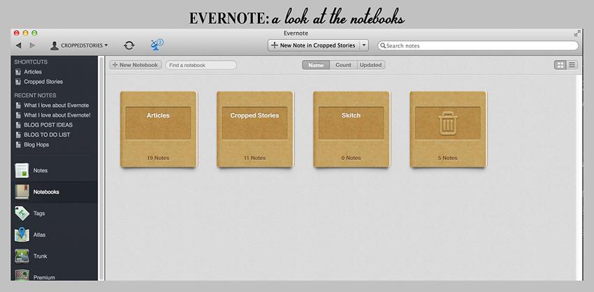 Evernote notebooks