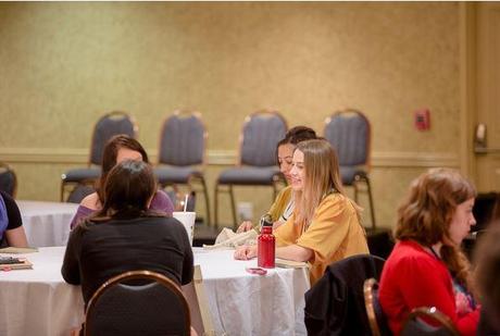 Leading my 'Branding' round table. Photo courtesy of www.matthewwilliamphotography.com