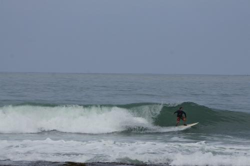 Surfing Sawarna beach