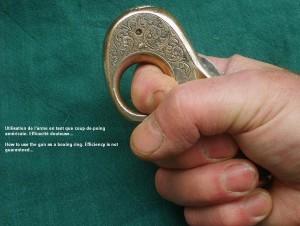 'My Friend' in the held in recommended knuckle duster position