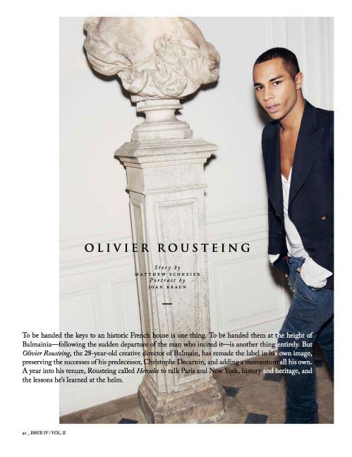 Olivier Rousteing for Hercules Magazine #14 shot by Joan...