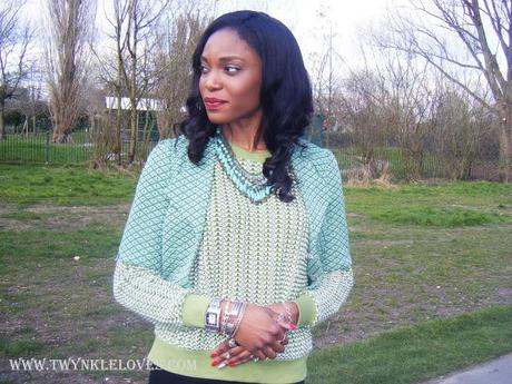 Today I'm Wearing: Knitted Green Layers