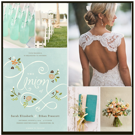 Renewing your wedding vows – Inspiration from minted.com A More Perfect Union by Jennifer Wick, see more Minted