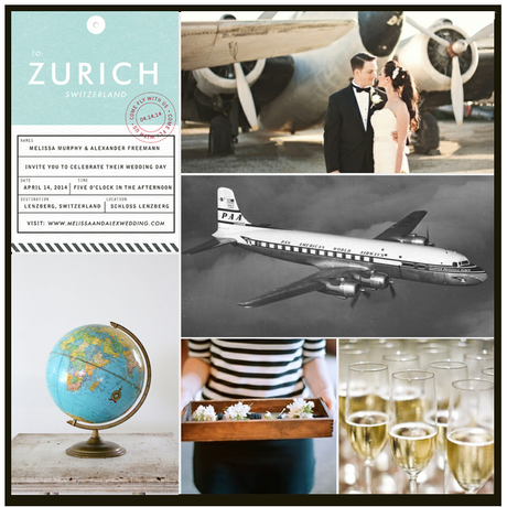 Renewing your wedding vows – Inspiration from minted.com Come Fly With Us by Paper and Parcel, see more Minted.com