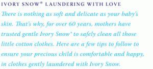 Ivory Snow Laundering with Love Image