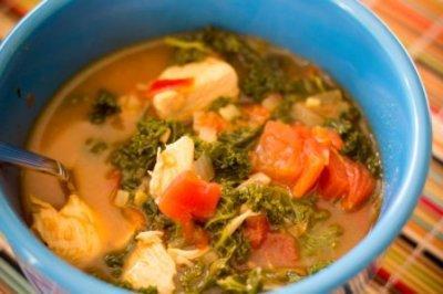 Secret Recipe Club Chicken Kale Soup