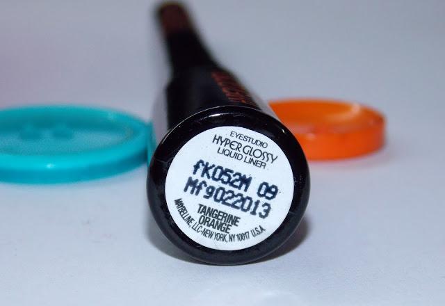 Orange Eye Liner? Yes Please!: Maybelline Hyper Glossy Runway Pop Liquid Liner Review