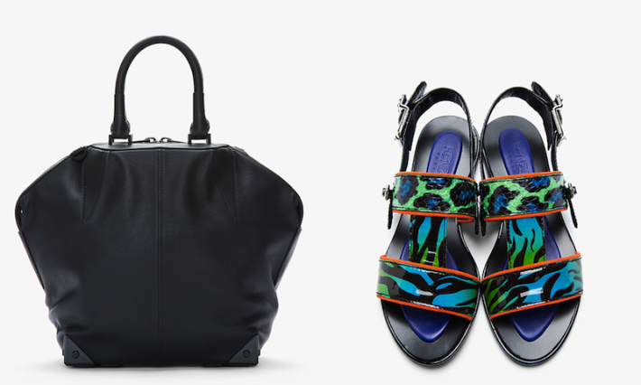 kenzo leopard tiger print sandals bright alexander wang black bag